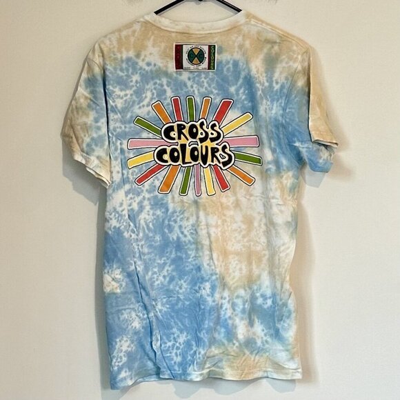 NWT Cross Colours Tie Dye Crewneck T-Shirt - Size: Medium - Picture 6 of 6
